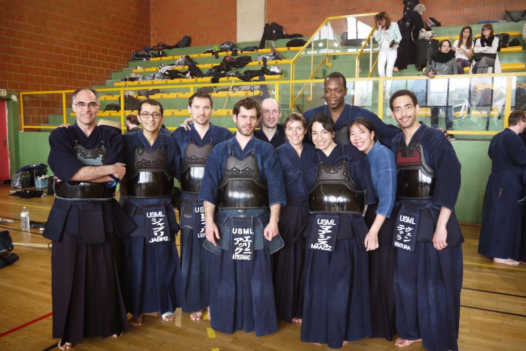 équipe de kendo du club usml