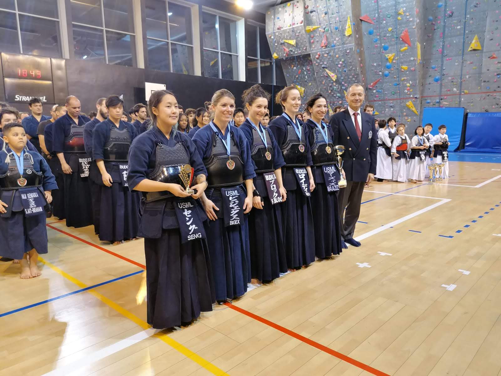 Podium féminine de kendo IDF 2020